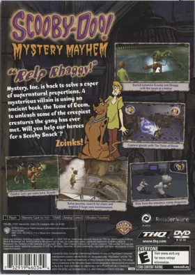 Scooby-Doo! Mystery Mayhem box cover back